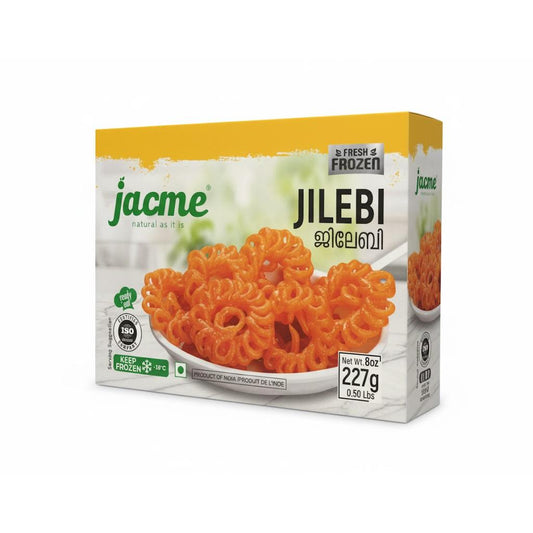 Jacme Frozen Jilebi  227g – Prepared Meals & Entrées, Indian grocery product, for customers in the UK