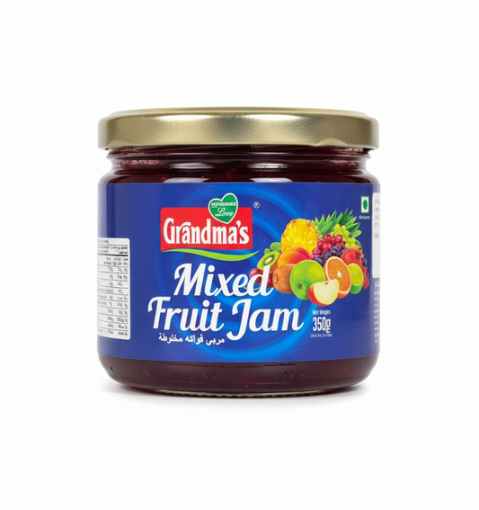 Grandma’s Mixed Fruit Jam (350g) by The Indian Shelf – Jams & Jellies, Indian grocery product, for customers in the UK