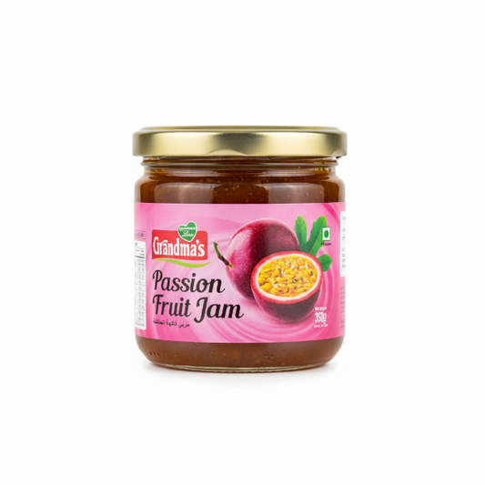 Grandma’s Passion Fruit Jam (350g) by The Indian Shelf – Jams & Jellies, Indian grocery product, for customers in the UK
