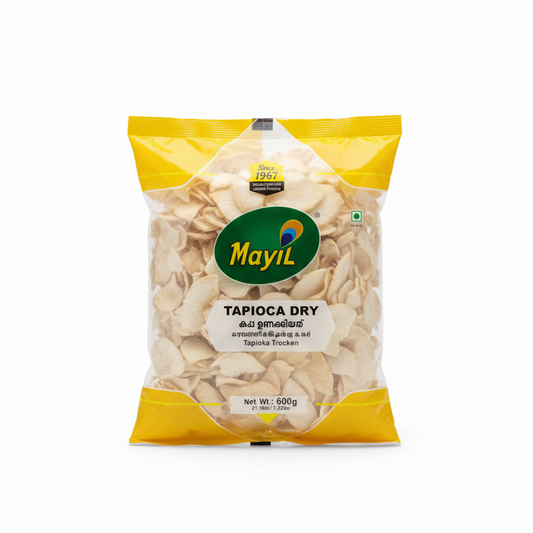 Mayil Tapioca Dry (600g) by The Indian Shelf – Tapioca Pearls, Kerala special food product, for customers in the UK